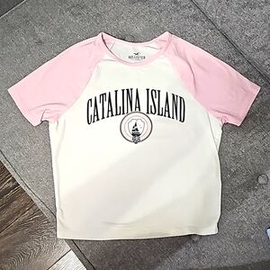 White & pink T-shirt, brand new, unused